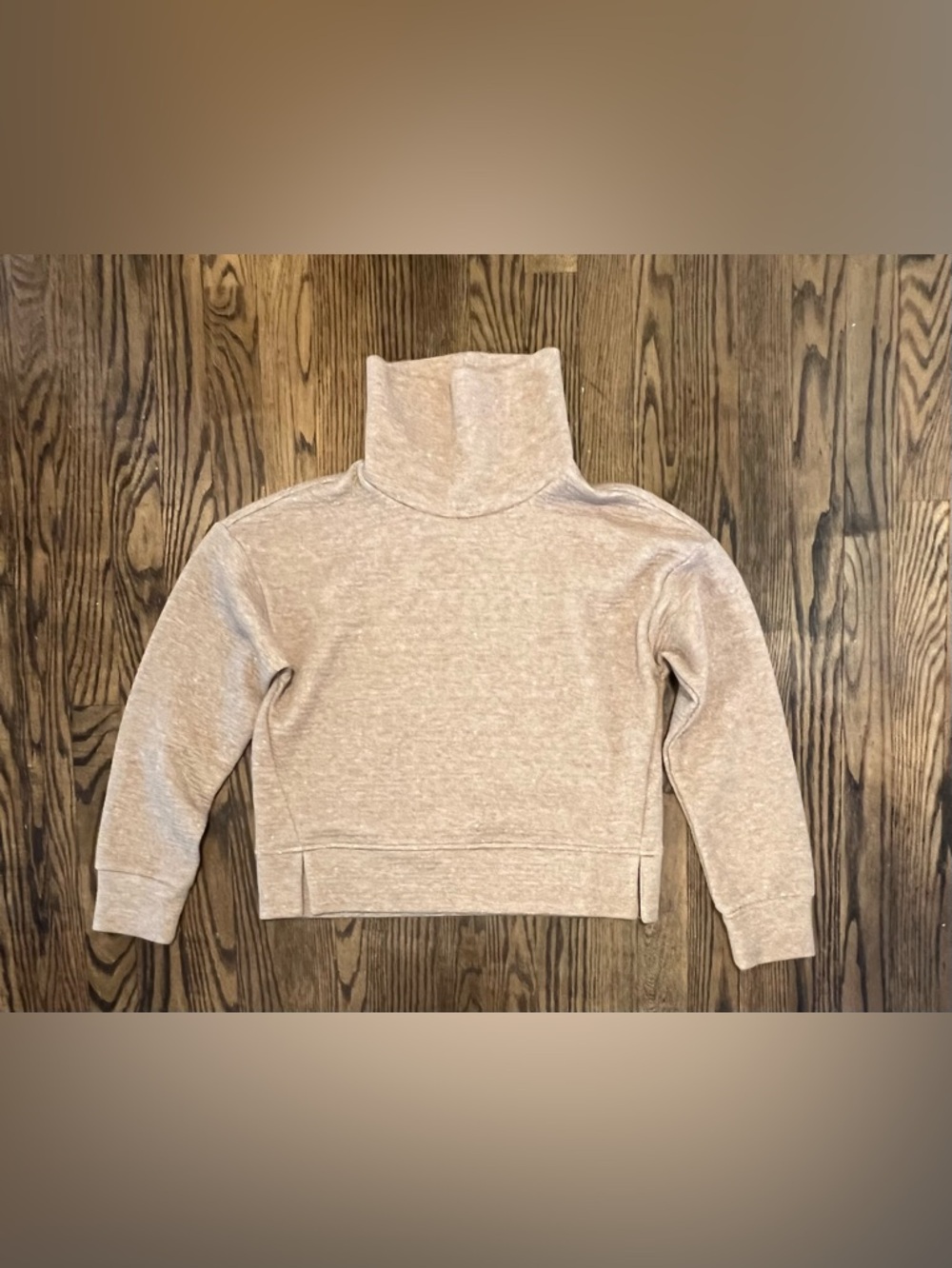 CALIA by Carrie Underwood Tan Cropped Turtleneck Sweater